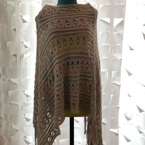 Gray poncho